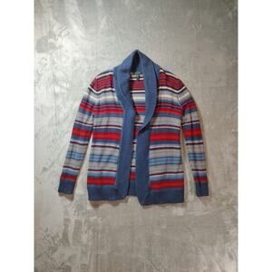 Lauren Ralph Lauren Jeans Co. Cardigan Women's M Red Blue Whimsical Colorful